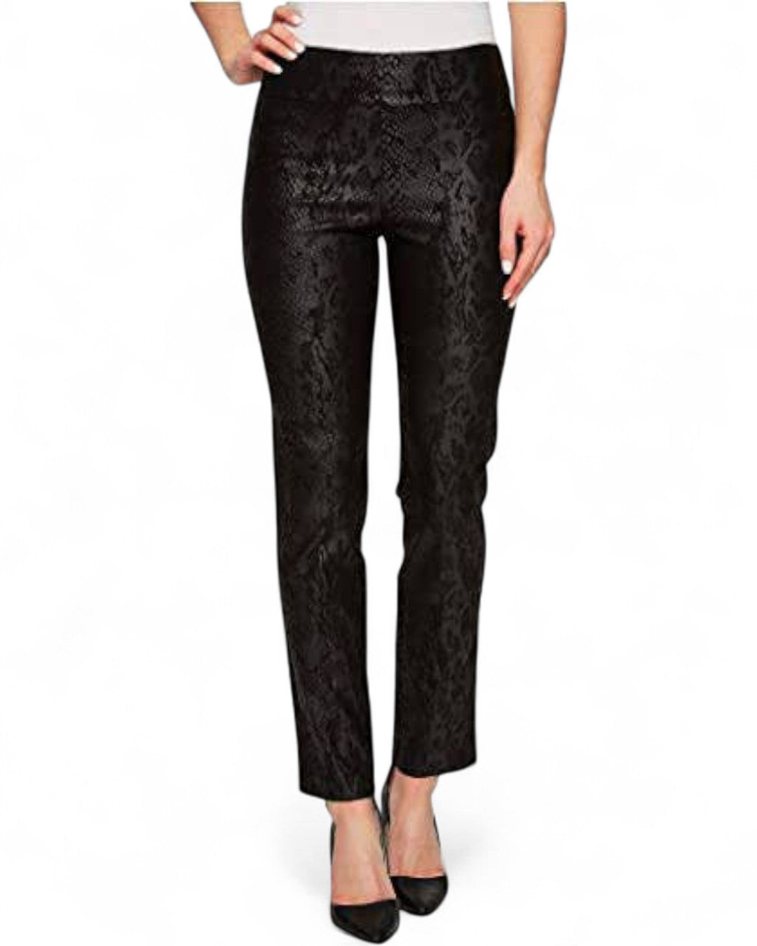 Krazy Larry P507 Pull on Pant - Black Python