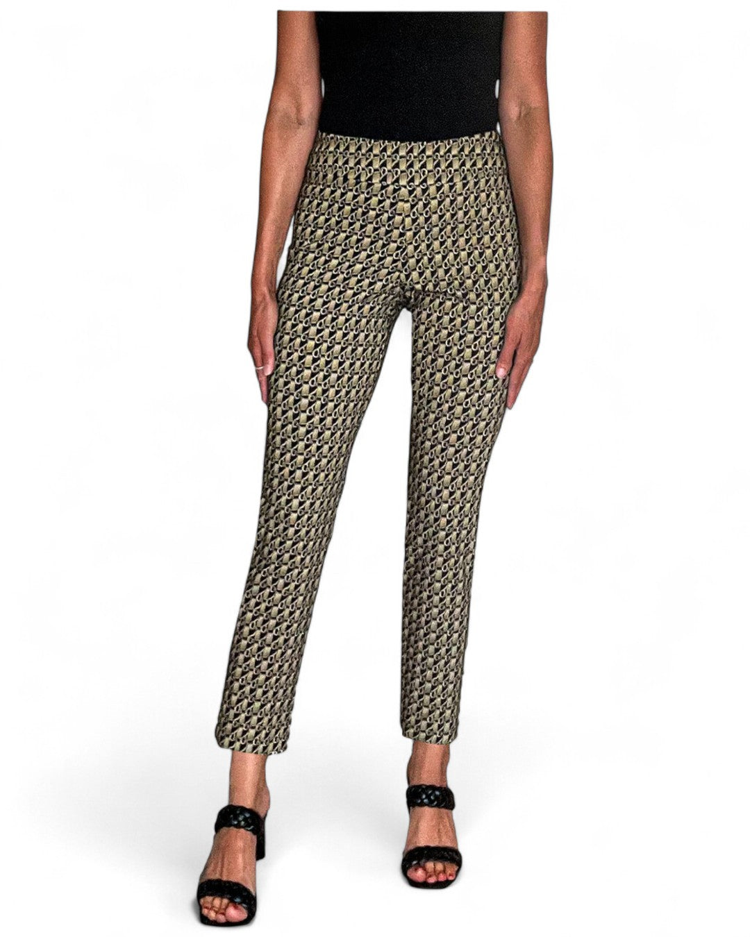 Krazy Larry P507 Pull on Pant - Gold Chain