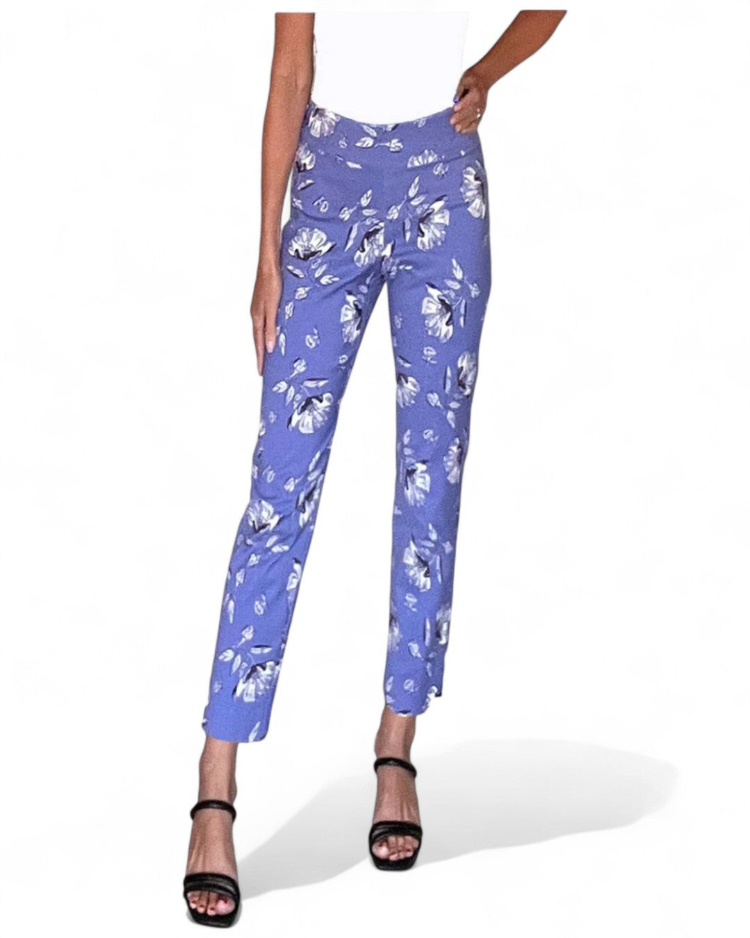 Krazy Larry P507 Pull on Pant - Lilac Flowers