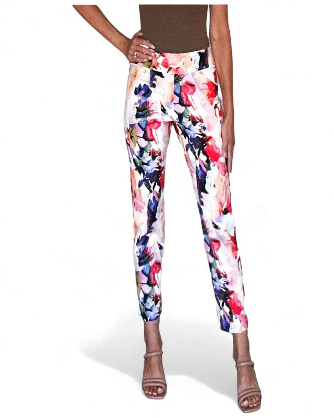 Krazy Larry P507 Pull on Pant - Pink Splash