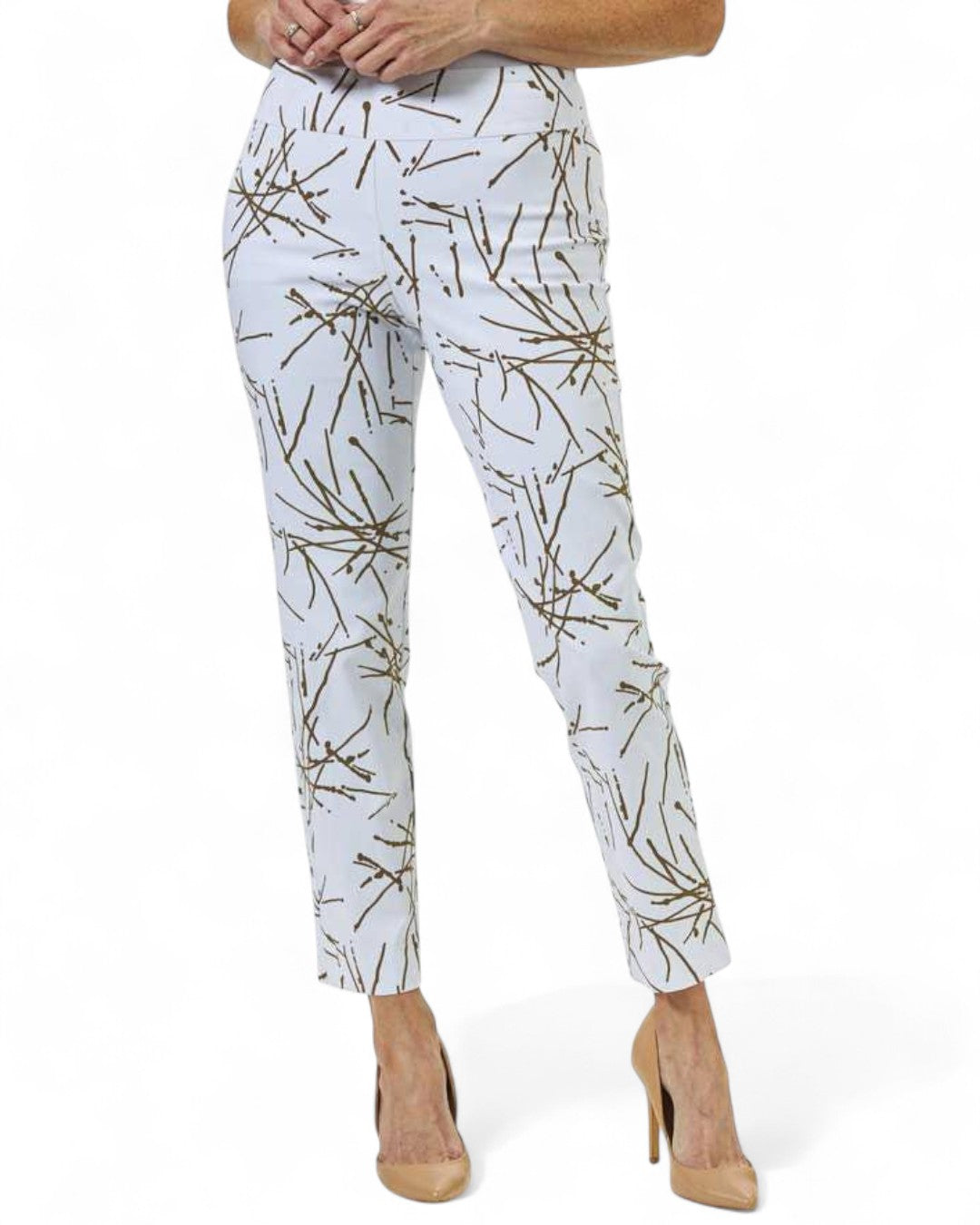 Krazy Larry P507 Pull on Pant - Taupe Firecracker