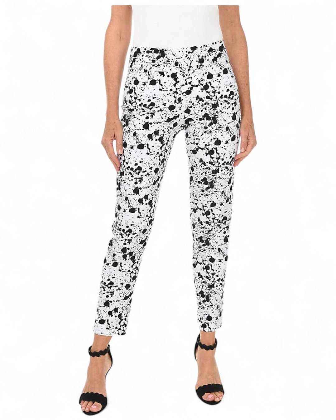 Krazy Larry P507 Pull on Pant - White Splatter