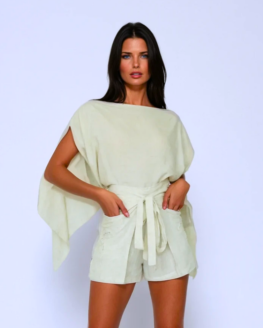 Palm Pocket Short - Linen