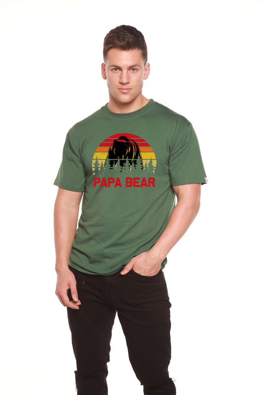 Papa Bear Men's Bamboo Viscose/Organic Cotton Short Sleeve Graphic T-Shirt