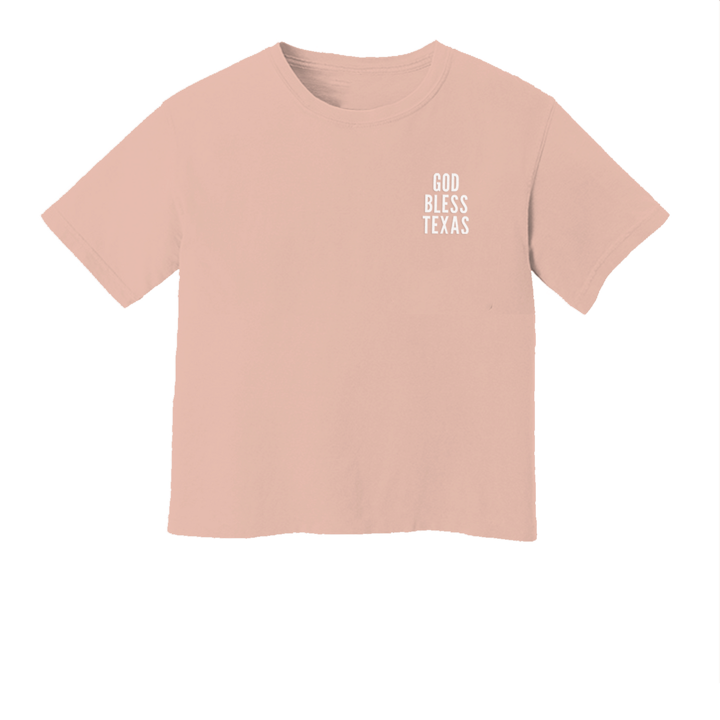 God Bless Texas Washed Crop Tee