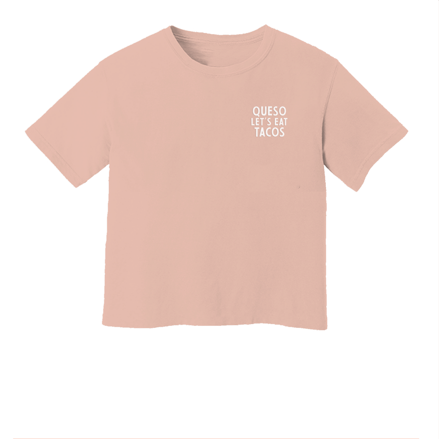 Queso Let's Eat Tacos Washed Tee
