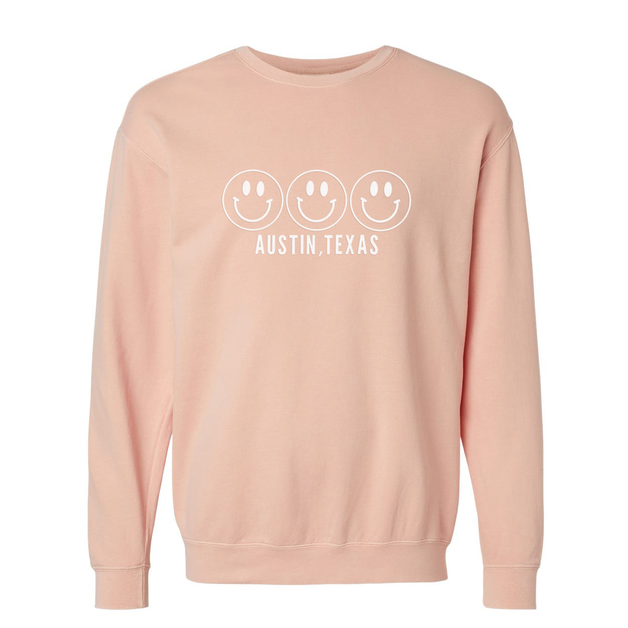 Smile Austin Texas Washed Sweatshirt