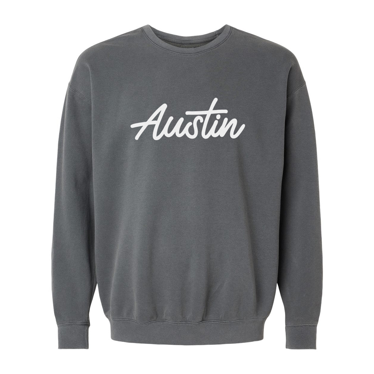 Austin Cursive Washed Sweatshirt
