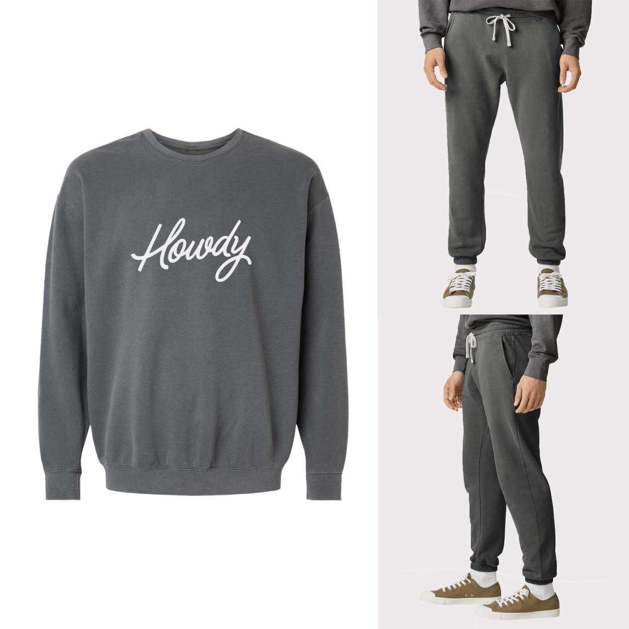 Howdy Cursive Washed Sweatshirt