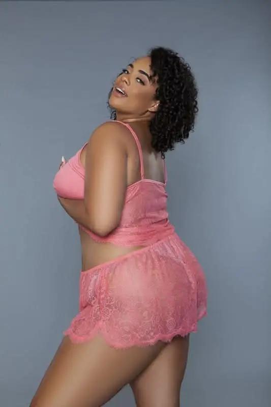 Premium BE WICKED Peyton Set Black, Women's Lingerie, Size Small