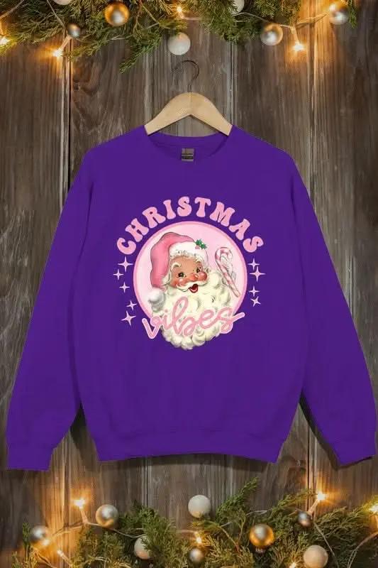 Color Bear Pink Graphic Sweatshirt Women's Christmas Fleece Pullover - Cozy & Cute