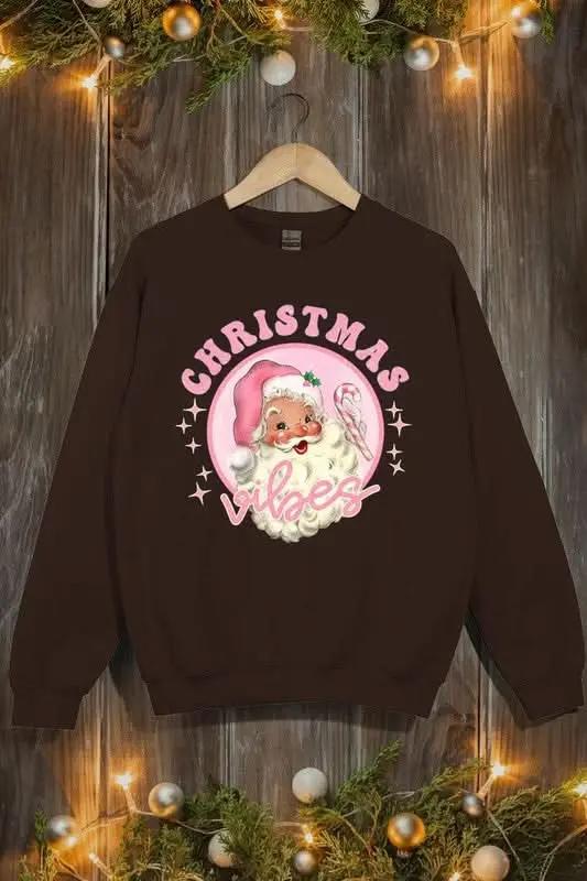 Color Bear Pink Graphic Sweatshirt Women's Christmas Fleece Pullover - Cozy & Cute