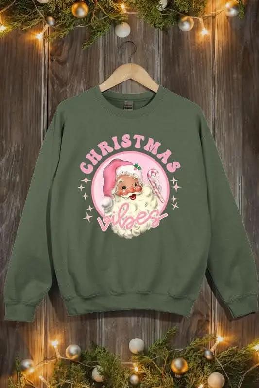 Color Bear Pink Graphic Sweatshirt Women's Christmas Fleece Pullover - Cozy & Cute