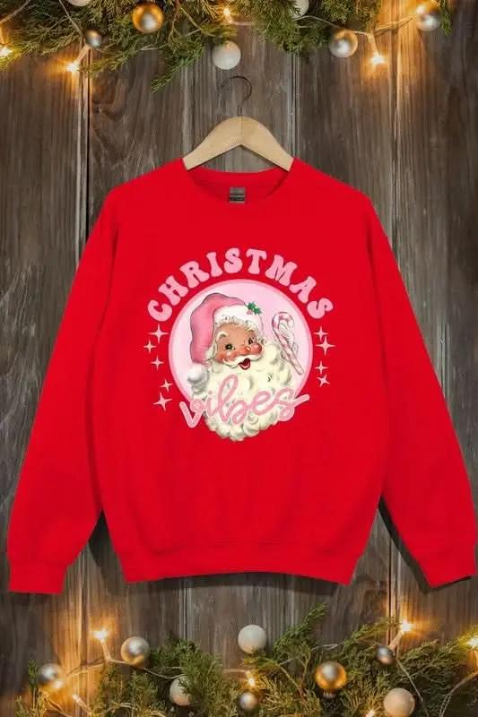 Color Bear Pink Graphic Sweatshirt Women's Christmas Fleece Pullover - Cozy & Cute