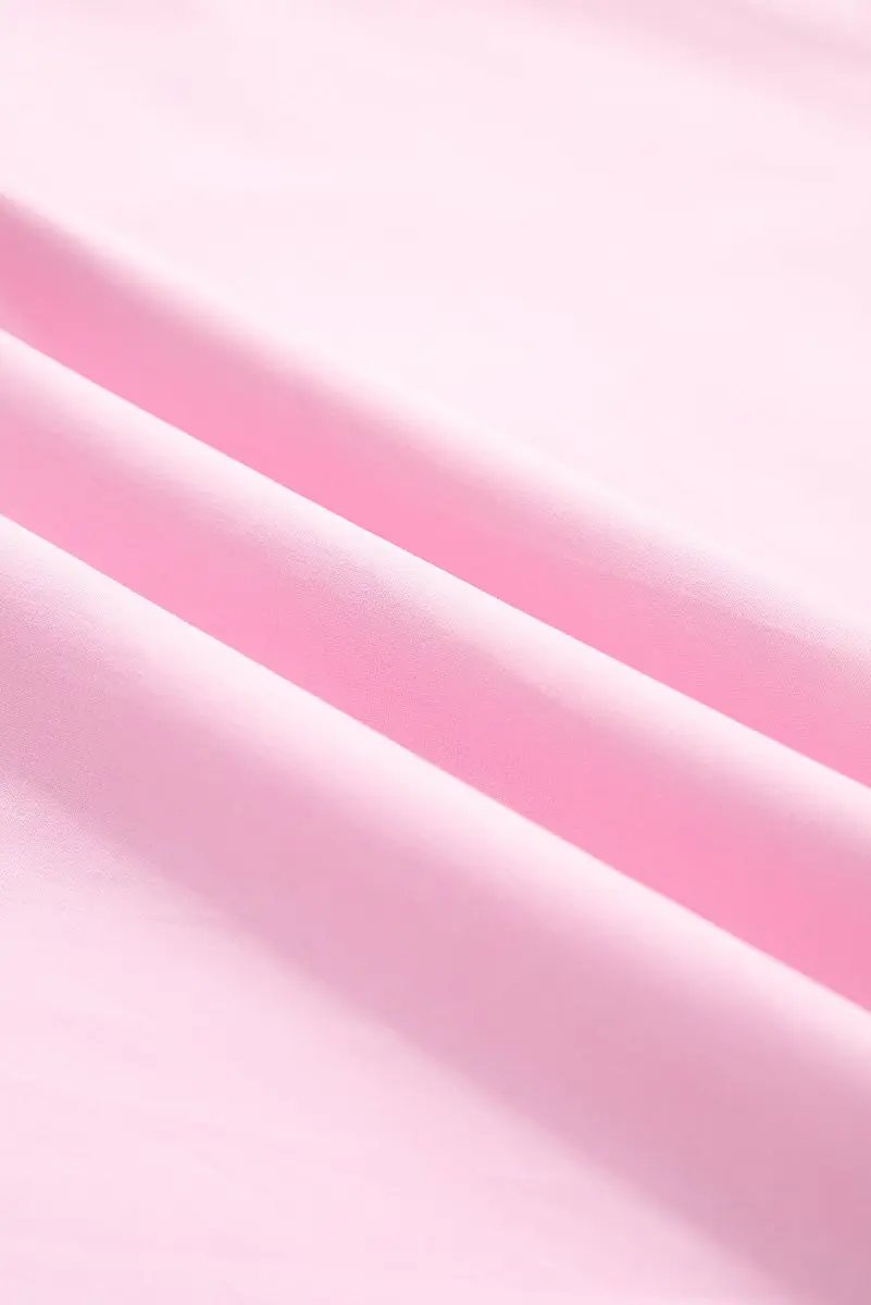 Women's Blouse - Pink Striped Puff Sleeve - Chic Daily Wear Top