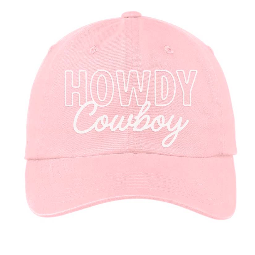 Howdy Cowboy Stacked Baseball Cap