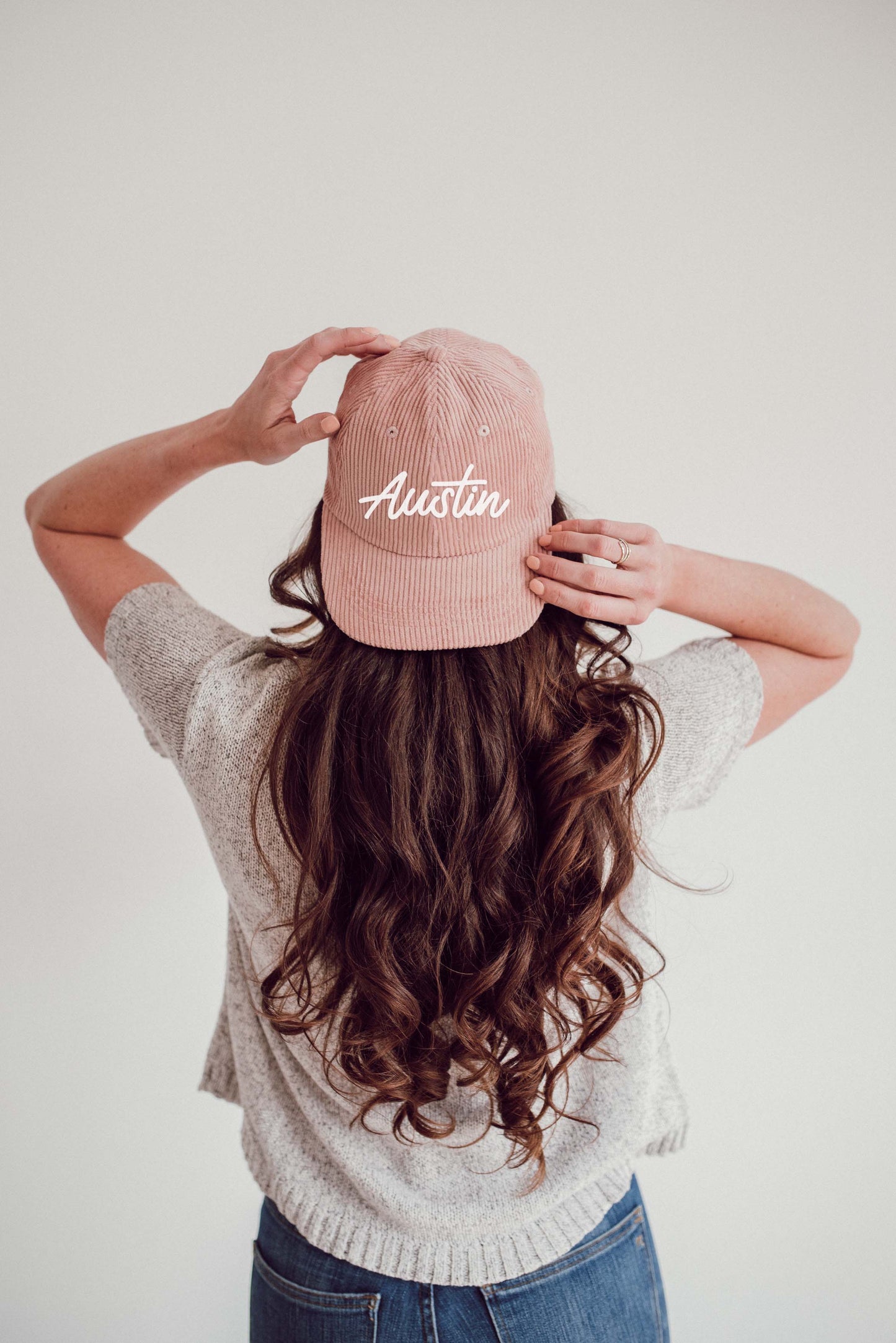 Austin Cursive Corduroy Cap