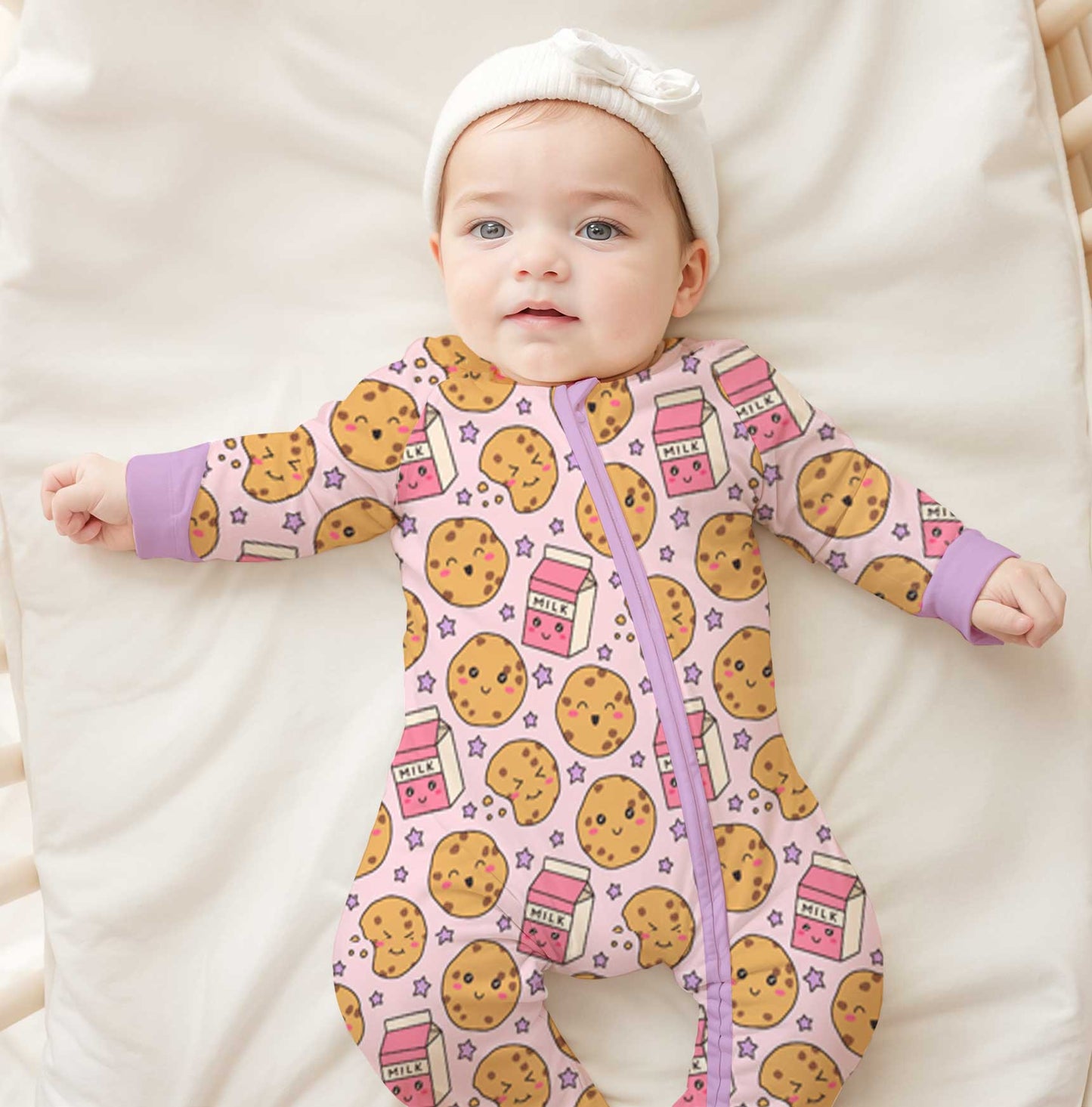 Charlie Play Cookie Kisses - Bamboo Lyocell Zippy Romper