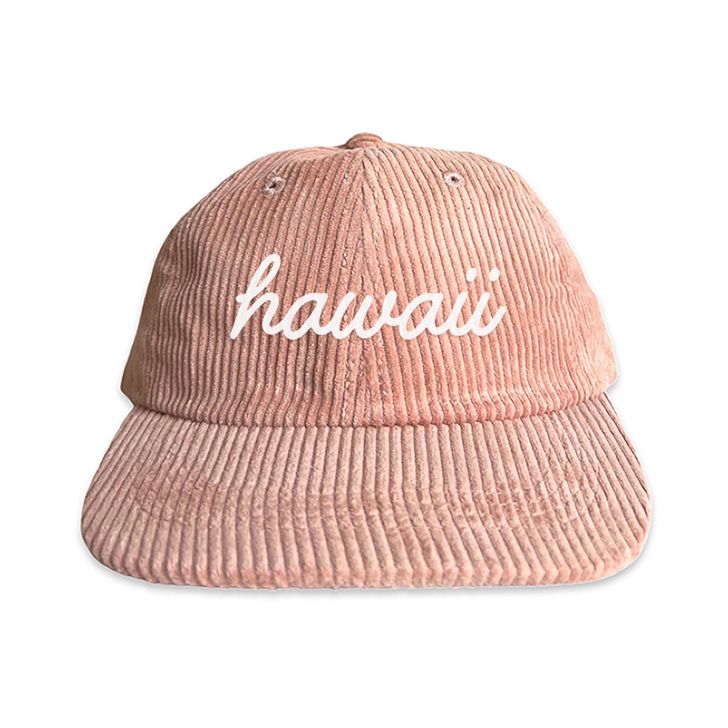 Hawaii Cursive Corduroy Cap