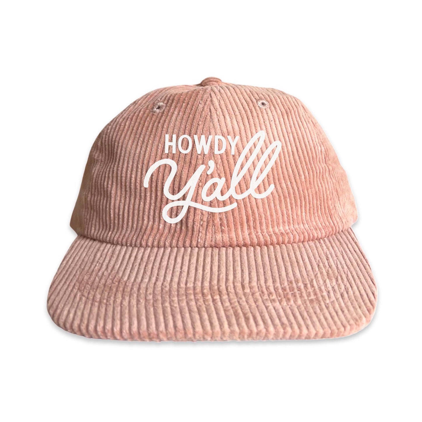 Howdy Y'all Cursive Corduroy Cap
