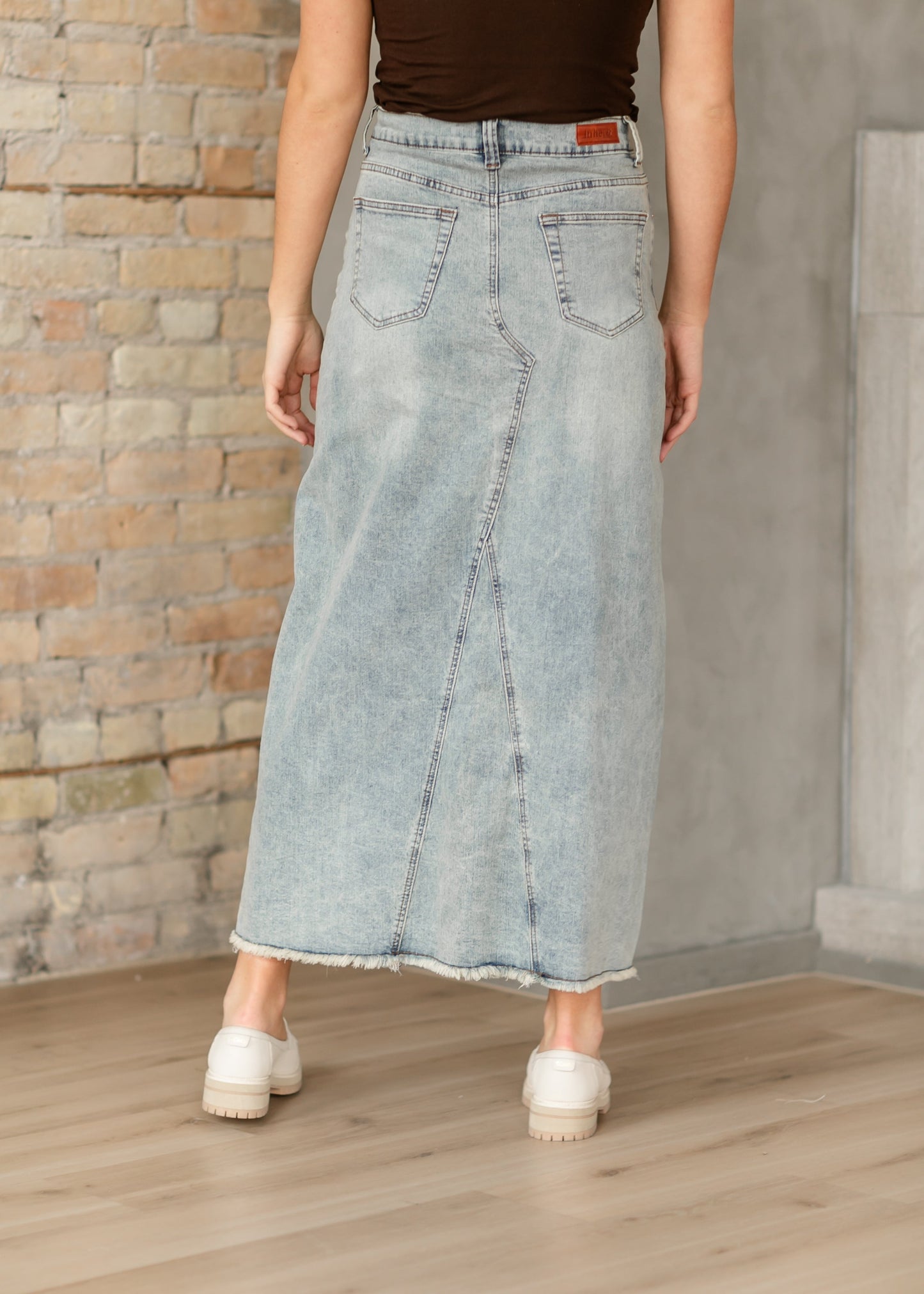 Piper A-line Long Denim Maxi Skirt - FINAL SALE