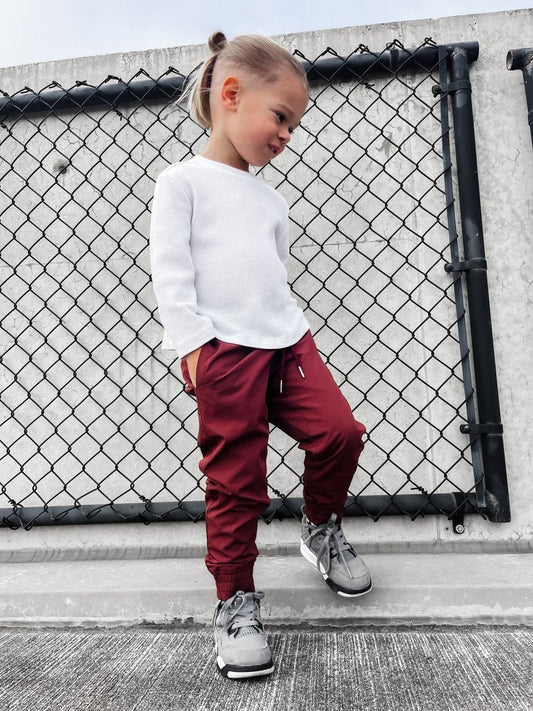 VETERAN SLIM FIT JOGGER - CRIMSON
