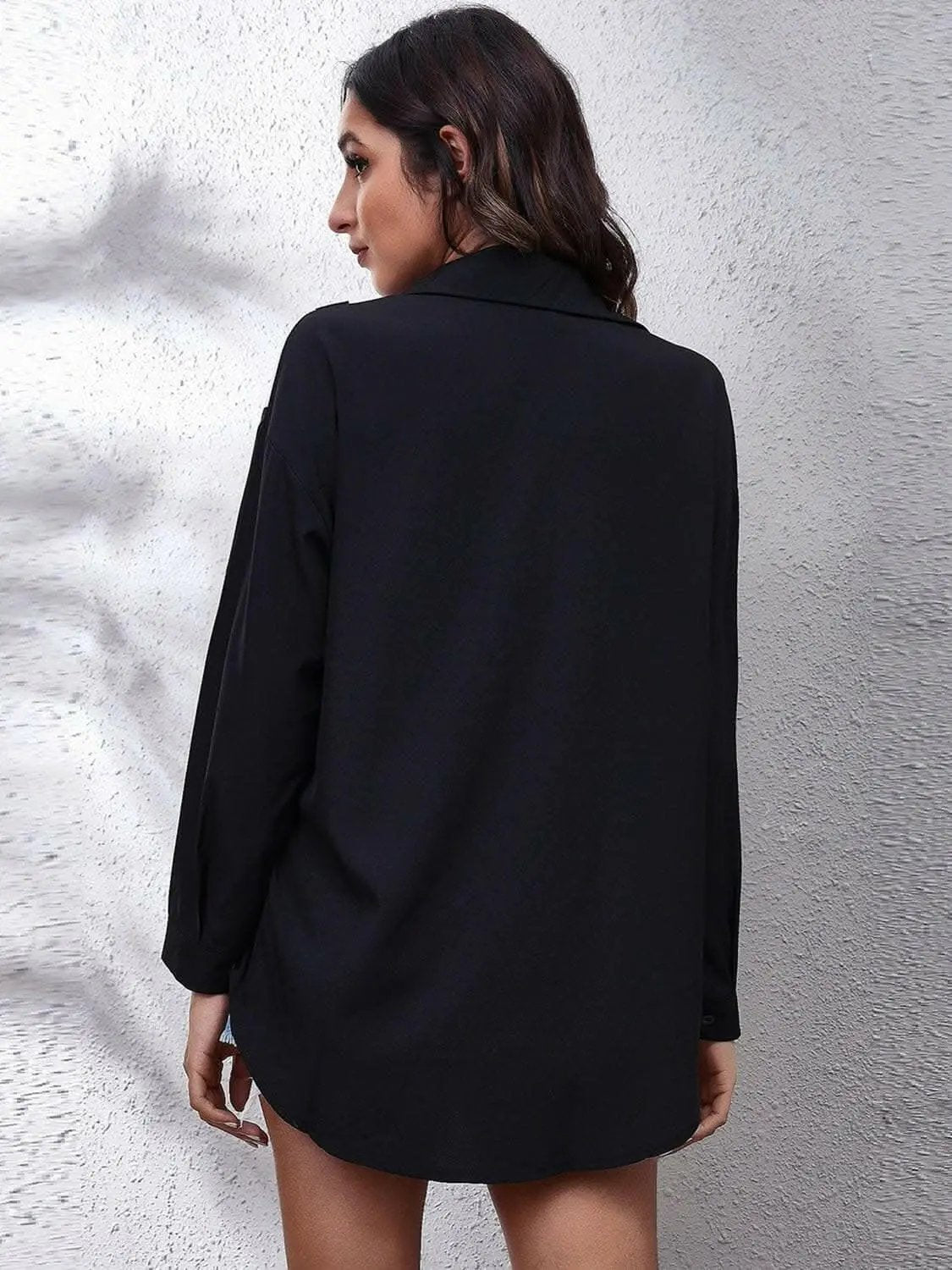 Trendsi just arrived - Chic graphic print blouse, collar