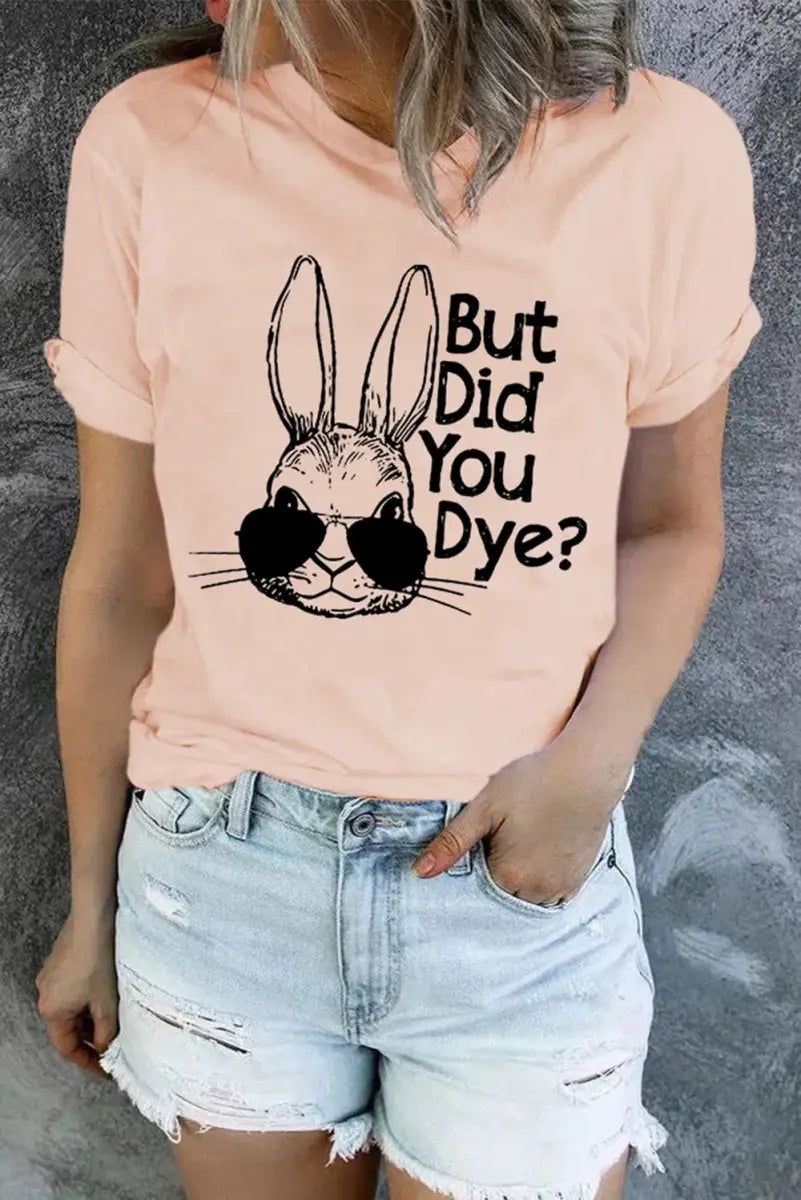 Trendsi Rabbit Graphic Tee Unisex Casual Style T-Shirt Soft & Comfy