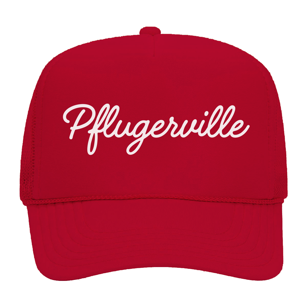 Pflugerville cursive Foam Snapback