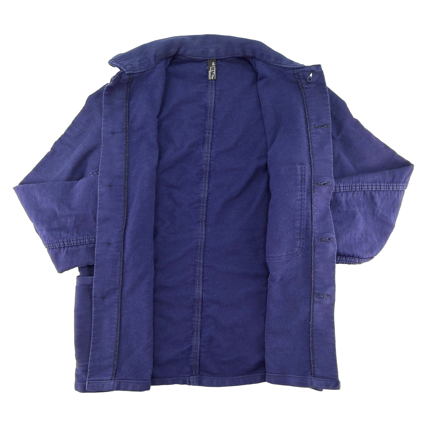 Vintage Blue Rensing Moleskin German Work Jacket - Men's Small / Women's medium