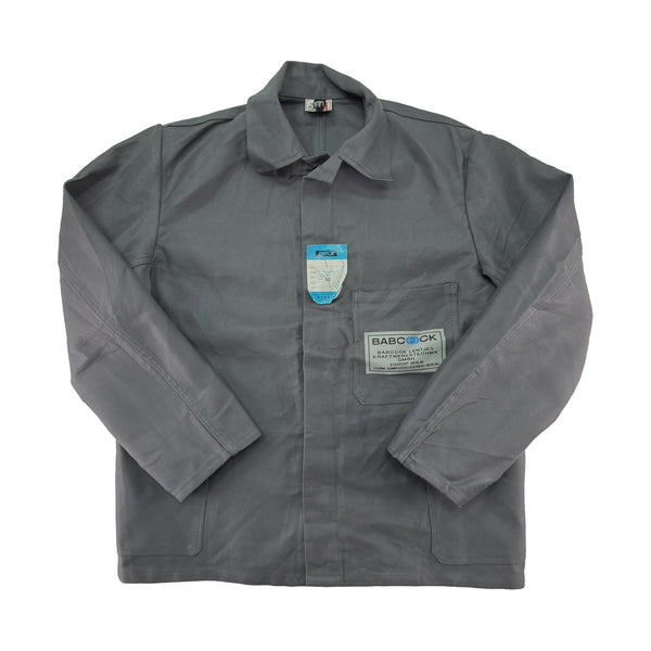 Vintage 90s Gray Rensing Moleskin German Work Jacket - Fire Resistant - Men's Medium-large