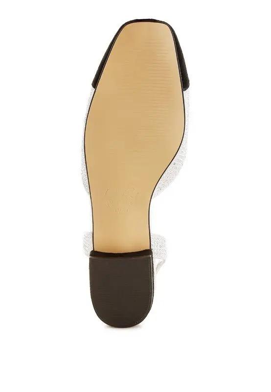 Rag Company Rerita Rhinestone-Studded Glitter Sandals for Special Occasions