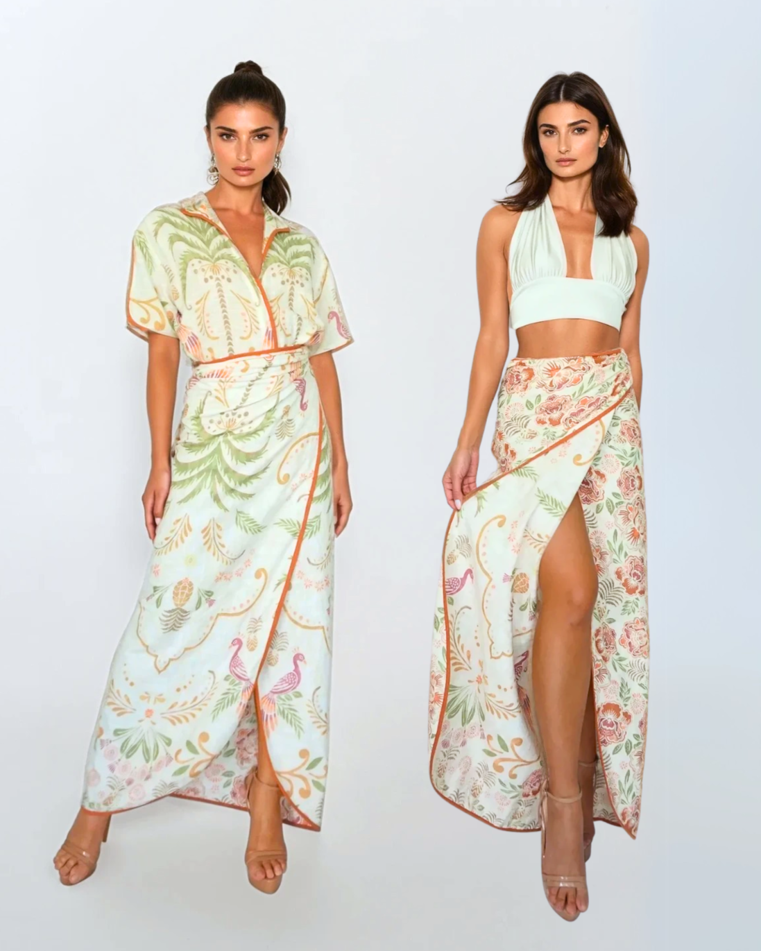 Reversible Wrap Skirt - Marbella