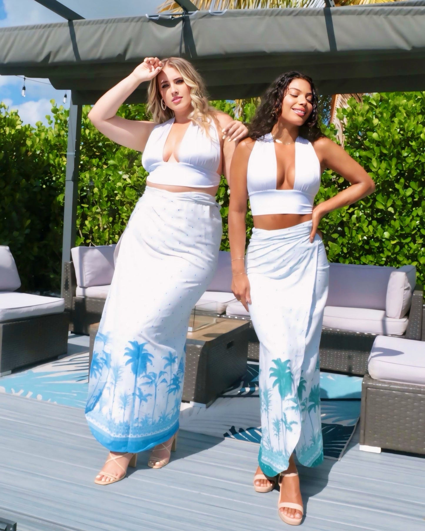 Reversible Wrap Skirt - Palma Cotton