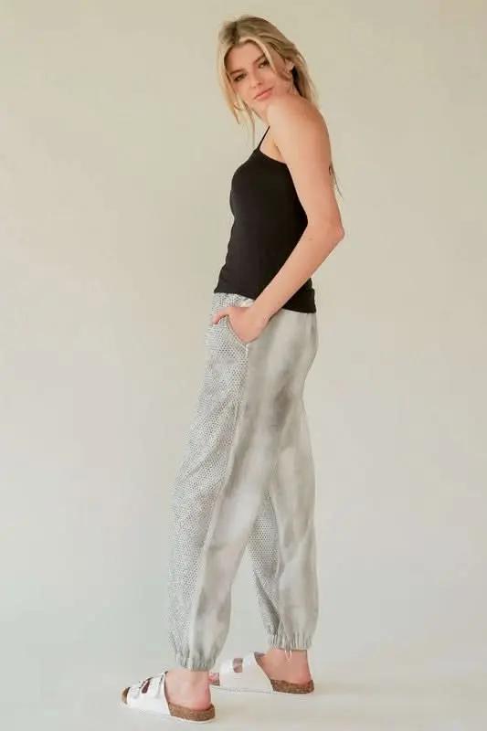 Trendsi Davi & Dani Rhinestone Joggers Women's Loungewear Elastic Waist USA Shipped