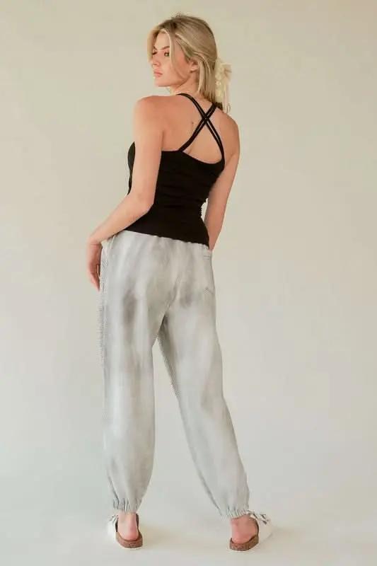 Trendsi Davi & Dani Rhinestone Joggers Women's Loungewear Elastic Waist USA Shipped