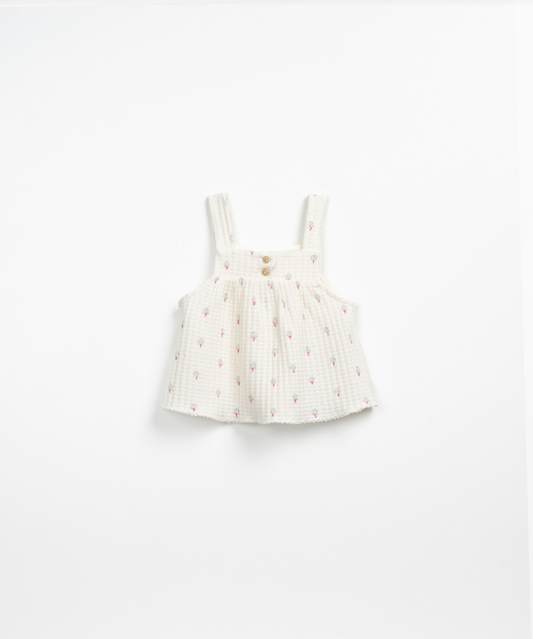 PLAY UP PRINTED RIB TOP + UNDERPANTS SET