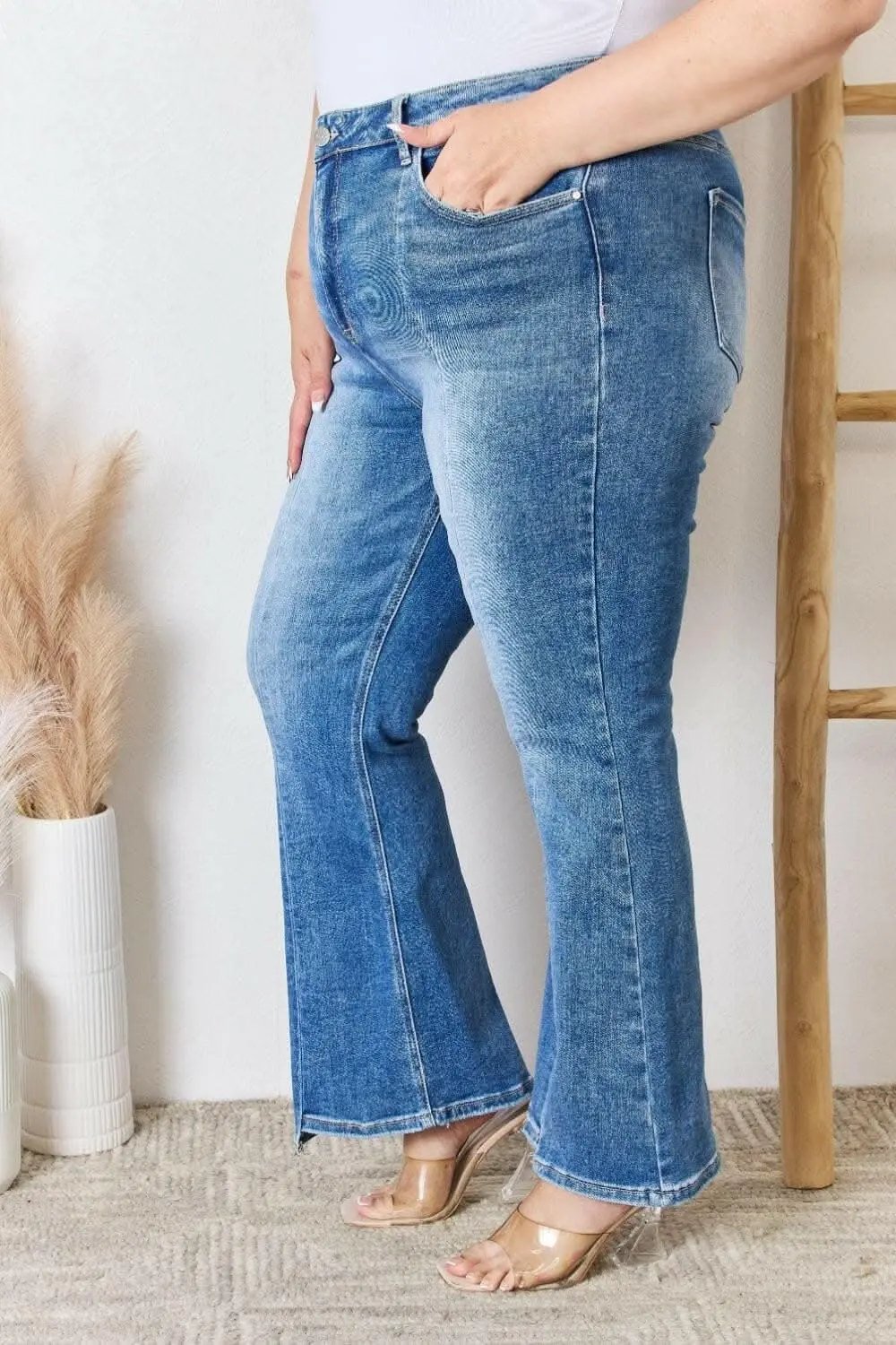 Trendsi Jeans & Denim Elevate Full Figure High Waist Ankle F