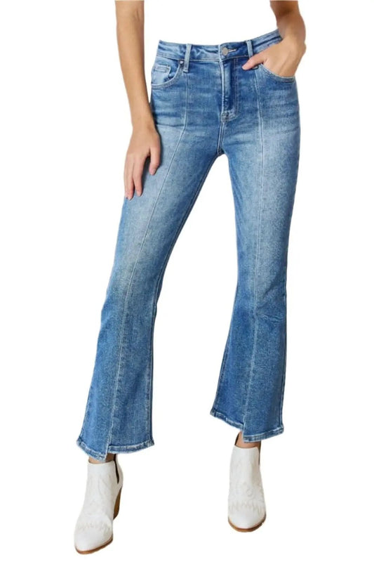 Trendsi Jeans & Denim Elevate Full Figure High Waist Ankle F