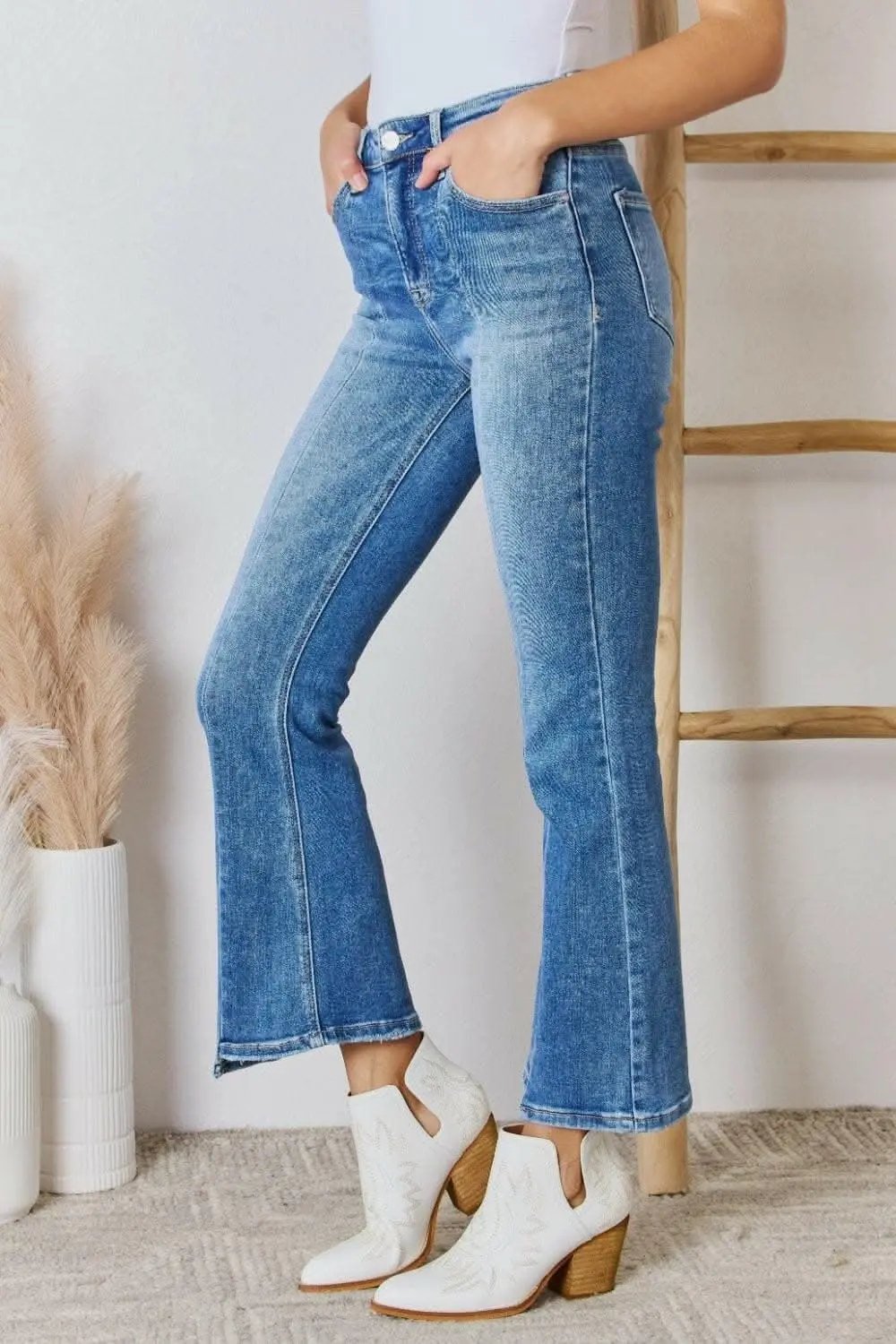 Trendsi Jeans & Denim Elevate Full Figure High Waist Ankle F