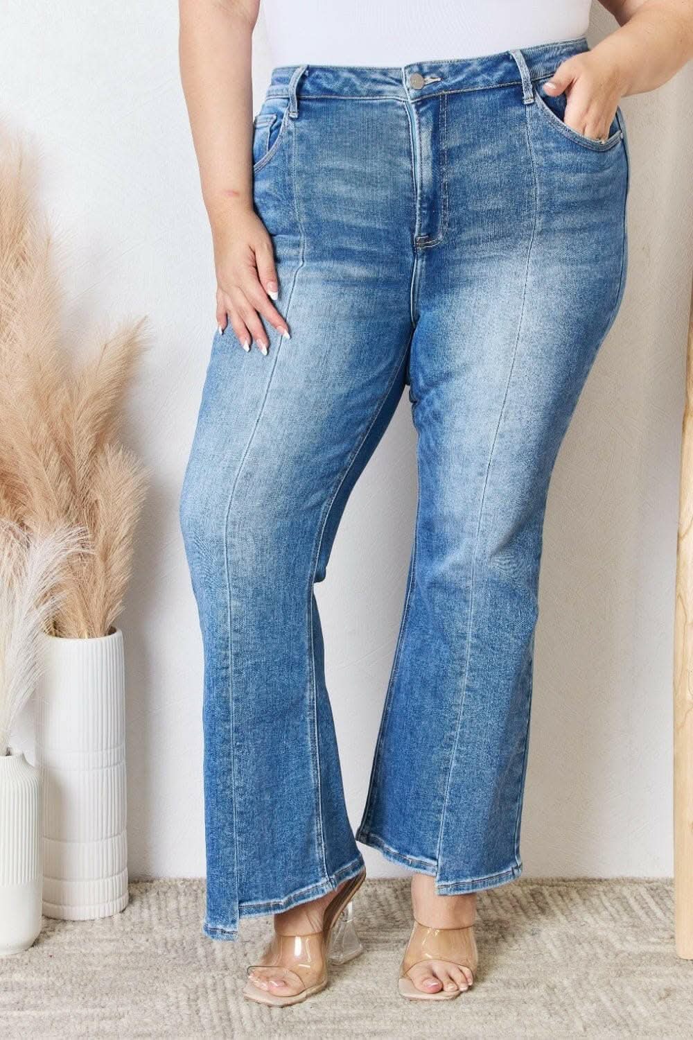 Trendsi Jeans & Denim Elevate Full Figure High Waist Ankle F