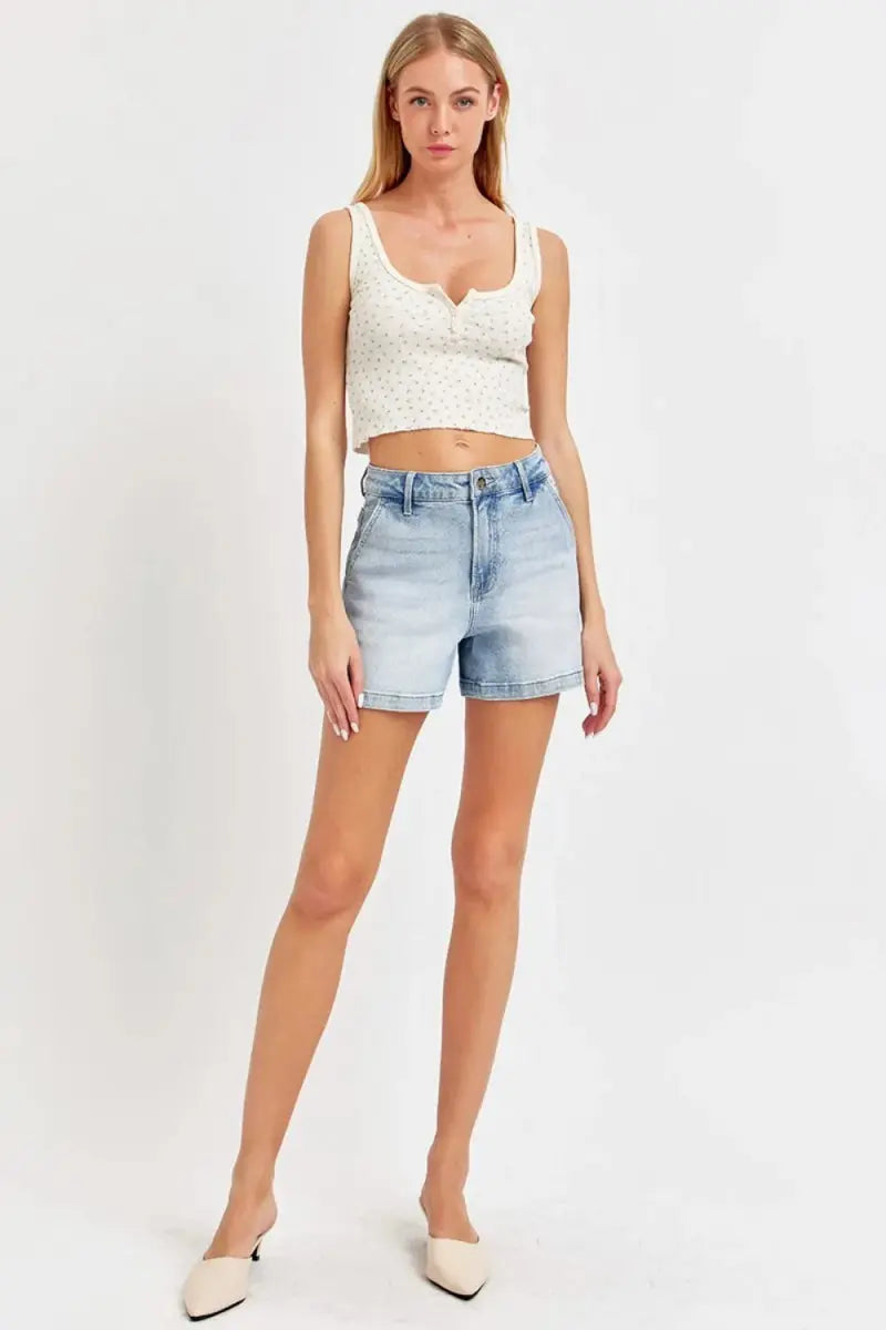 Denim Shorts - High Rise - Casual Summer Style