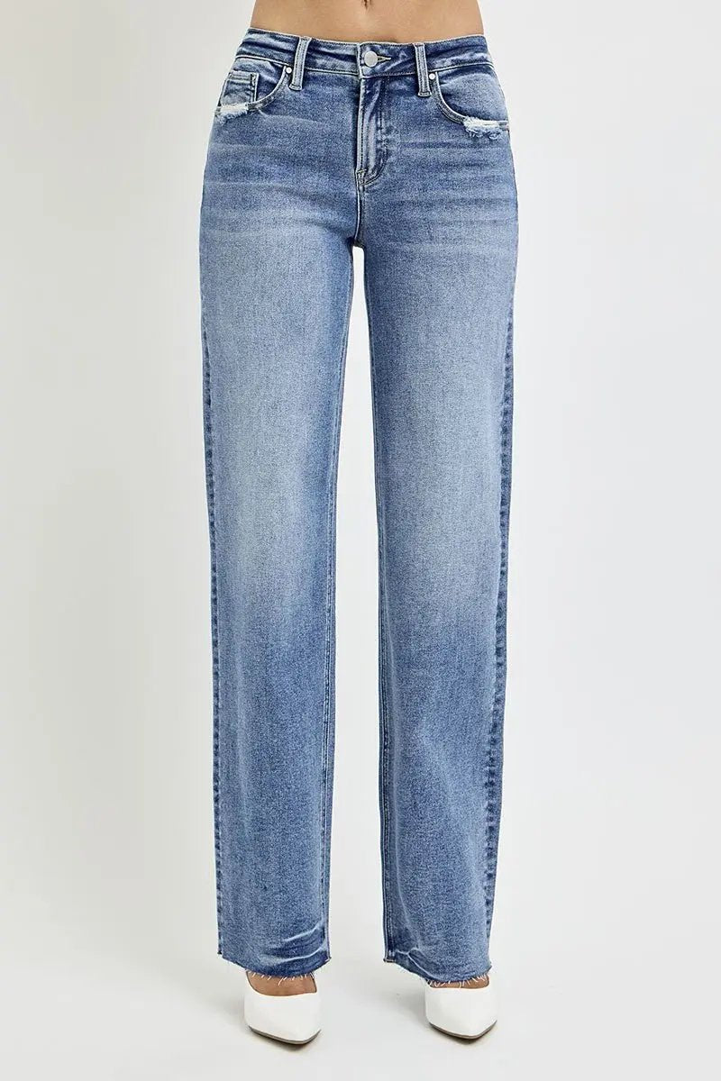 Jeans - High Rise with Pockets - Everyday Straight Leg