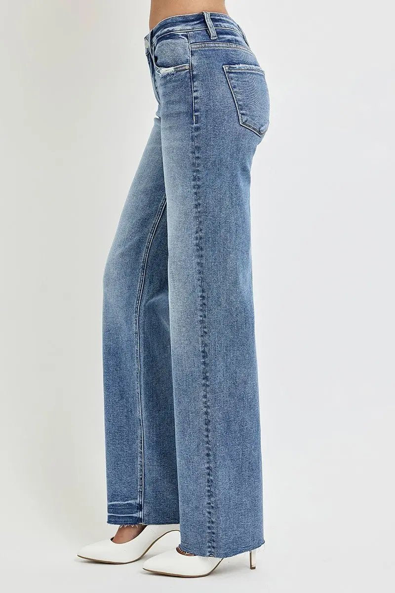 Jeans - High Rise with Pockets - Everyday Straight Leg
