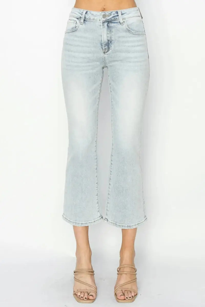Cropped Flare Jeans - Comfortable Fit - Everyday Denim
