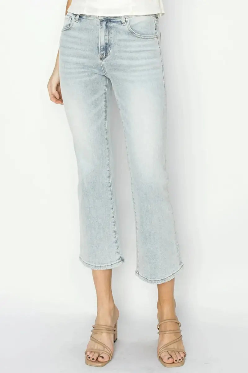 Cropped Flare Jeans - Comfortable Fit - Everyday Denim