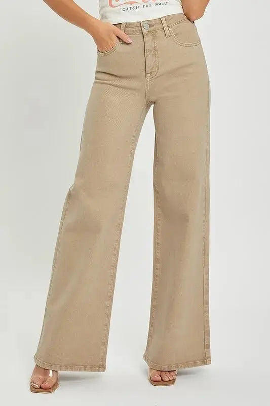 Jeans - Tummy Control - High Rise Wide Leg