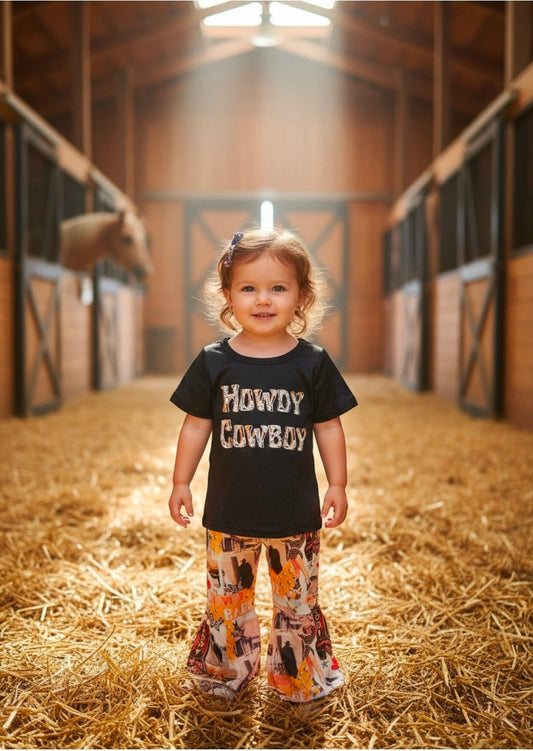 Howdy Cowboy Bell Bottom Set