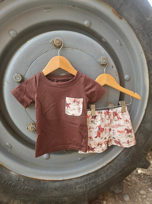 Vintage Western Short Set