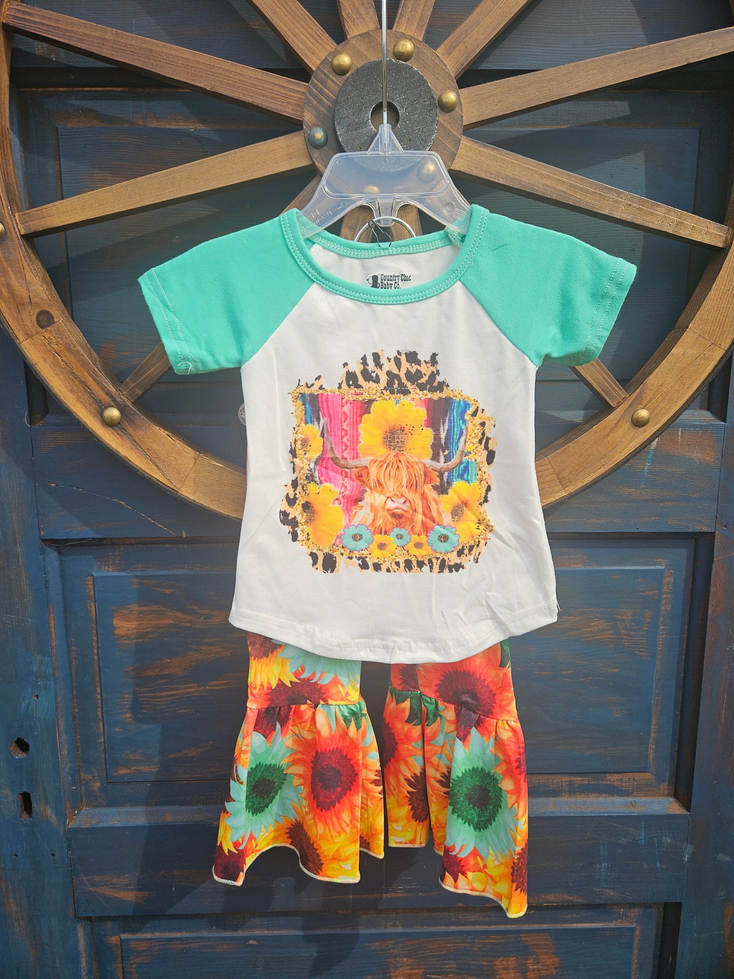 Highland Sunflower Bell Bottom Set